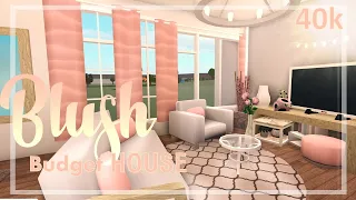 BLOXBURG| Blush Family Budget House 40k | House build