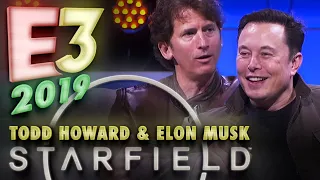 Bethesda's Starfield, Rich Game Worlds & Real Space Travel: Elon Musk & Todd Howard at E3 2019