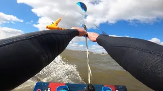 Kitesurfing Mirns IJsselmeer - Lightwind fun on my 12m GA Spark - GoPro Hero8 Black