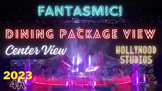 4K Fantasmic! Nighttime Spectacular Center View/Row Hollywood Brown Derby Dining Package WDW 7/2/23