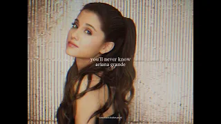 ariana grande - you'll never know (slowed + reverb)