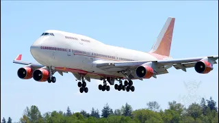 Nomadic Aviation 747-437 (Ex-Air India) Landing At Paine Field