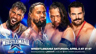 WWE 2K22 - Shinsuke Nakamura & Rick Boogs vs The Usos (SD Tag Team Championship) Wrestlemania 38