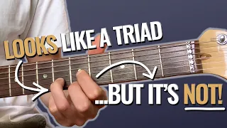 Check out THIS Guitar Chord TRICK - Triads as seventh chords