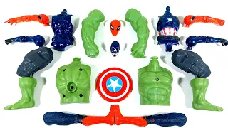 AVENGERS TOYS ASSEMBLE SPIDER-MAN, CAPTAIN AMERICA, HULK SMASH SUPERHERO