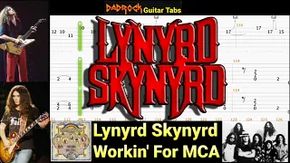Workin' For MCA - Lynyrd Skynyrd - Guitar + Bass TABS Lesson