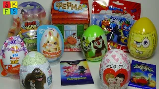 ЛЕО и ТИГ Спанч БОБ Love is ФЕРМА Hero eggs SUPER ZINGS Лига свежих Unboxing Kinder new toys