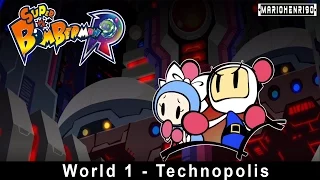 Super Bomberman R - Story Mode - World 1 Planet Technopolis