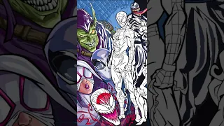 Spider-Man, Venom, Green Goblin Speed Colouring