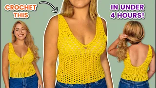 Easy Summer Crochet Top Tutorial | Brunaticality Crochet