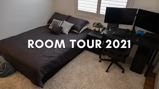 ROOM TOUR / GAMING SETUP 2021! | Small Aesthetic Room Setup (Men's Fashion)