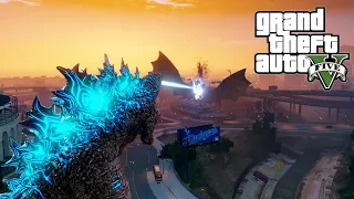 Godzilla vs King Ghidorah GTA V Mod Skill