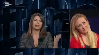 Geppi Cucciari e Giorgia Meloni - #cartabianca 07/11/2017