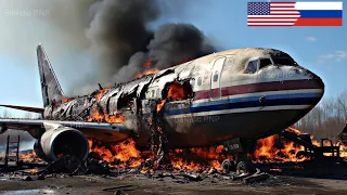 13 MINUTES AGO, IL-96 plane carrying 30 top businessmen in Russia was blown up by a US fighter jet