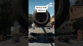 Heavy tanks calibers in #WarThunder #shorts