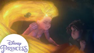 Rapunzel's Glowing Escape With Flynn | Tangled | Disney Princess