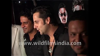 Irrfan Khan, cast and crew of 'Acid Factory' at Mumbai launch, with Danny Denzongpa, Gulshan Grover