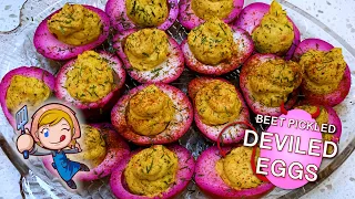Beet Pickled Deviled Eggs for Easter! - Get that Pink 🥚