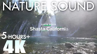 EARTH SOUND Shasta Nature Sounds Burney Falls 3 Birds, River & Waterfalls 5 Hours Relaxation