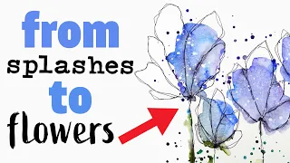 🤯 THIS technique will BLOW your mind !!! ~ The EASIEST Watercolour Flowers