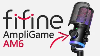 НОВЫЙ МИКРОФОН С ОСОБЕННОЙ ИНТЕРЕСНОЙ ФУНКЦИЕЙ ДЛЯ ИГР И СТРИМОВ — FIFINE AMPLIGAME AM6