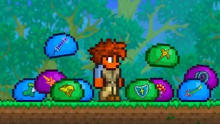 Terraria, But Slimes Drop RANDOM Items...