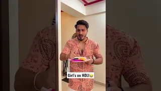 Girl’s on HOLI😂 #shorts #comedy #jahaann