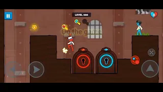 Red and Blue Stickman Gameplay | Walkthrough level 76 - 80 | Animation Parkour Adventure Game