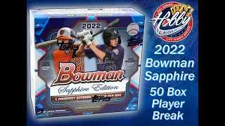 BOXES #1-25   -  2022  Bowman SAPPHIRE (50 Box) PLAYER Break eBay 06/22/22