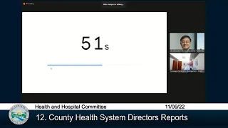 Santa Clara County Health and  Hospital Committee  November 9,  2022 2:00 PM