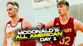 Cooper Flagg Goes OFF at McDonalds All American Practice In Front of NBA Scouts | Full Day 1 Recap