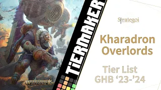 KHARADRON OVERLORDS TACTICS: Tier list GHB 23.24