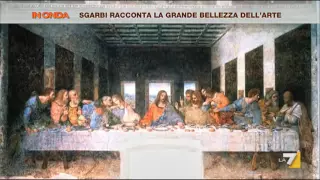 Vittorio Sgarbi spiega il Cenacolo: 'Cristo è senza San Giovanni 'lo stalker''
