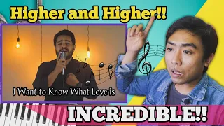 Reaction on I want to Know What Love is - Gabriel Henrique Cover (Mariah Carey)