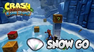 Crash Bandicoot 2 - "Snow Go" 100% Clear Gem and All Boxes (PS4 N Sane Trilogy)