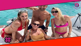 Ilary Blasi, Michelle Hunziker e Francesco Totti: vacanze in Sardegna