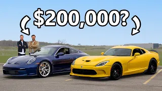 2022 Porsche 911 GT3 Touring vs 2014 Dodge Viper GTS // Choosing A Hero