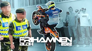 IT WAS A CRAZY CHAOTIC MEET! (300+ RIDERS vs. Police) | Frihamnen 2022 | BLDH