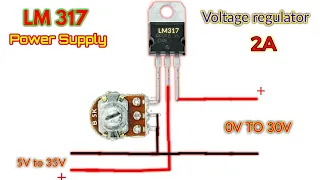 How to make a adjustable power supply 1.5-30V (2A) using LM317 regulator voltage regulator