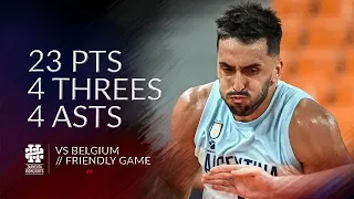 Facundo Campazzo 23 pts 4 threes 4 asts vs Belgium Friendly Game