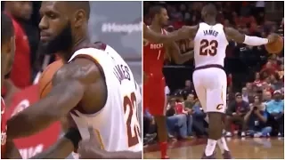 Lebron James ELBOW Push On Trevor Ariza