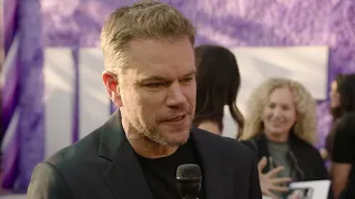 IF: Matt Damon red carpet interview | ScreenSlam