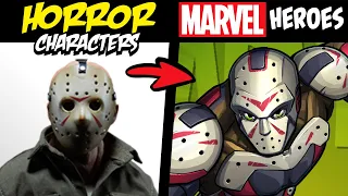 What if FAMOUS HORROR CHARACTERS Were MARVEL SUPERHEROES?! (Stories & Speedpaint)