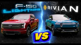 F-150 Lightning vs. Rivian R1T -  Electric Pickup Truck Features