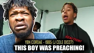 YBN Cordae "Old N*ggas" (J. Cole "1985" Diss) REACTION!