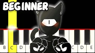 Cat, Cat, Dog Meme (transformation) Doors Animation - Fast and Slow (Easy) Piano Tutorial - Beginner