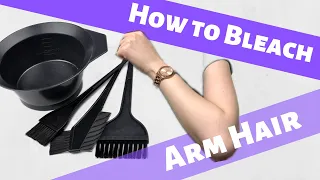 How To Bleach Body Hair At Home| Bleaching Arm Hair