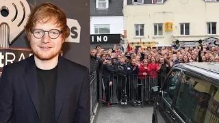 Ed Sheeran Films "Galway Girl" Music Video & Draws Big Crowd