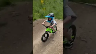 Little Kid Clearing Dirt Jumps on Spawn Yoji 14 | Turned 4 This Day! #bikelife #shorts