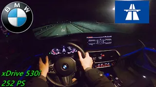 2022 BMW 530i xDRIVE 252 PS NIGHT POV DRIVE WÜRZBURG (60 FPS)